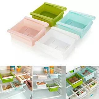 Rak Kulkas New Sliding/Rack Multifunction Colorful Storage Box Kulkas Murah