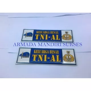 Stiker Embos Panjang TNI_AL - Aksesoris Kendaraan Souvenir Craft TNI_AL