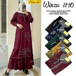 Gamis jumbo murah LD 110 melar 130 baju wanita dress muslim big size terbaru Redea | Winza #7 #8