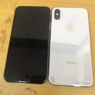 Iphone x 64gb second original - grey - silver
