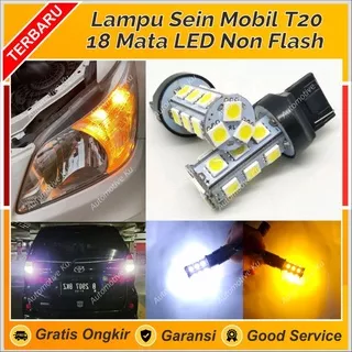 LAMPU SEIN SEN RITING LED T20 MOBIL NON FLASH POWER BRIGHT 18 MATA: BRIO MOBILIO BR-V CR-V HR-V JAZZ CITY FREED CIVIC ACCORD ODDYSEY CAYLA SIGRA INNOVA REBORN RUSH TERIOS SIGRA CAYLA DLL