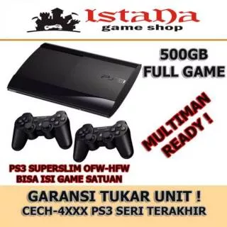 PS3 Super Slim HDD 500GB