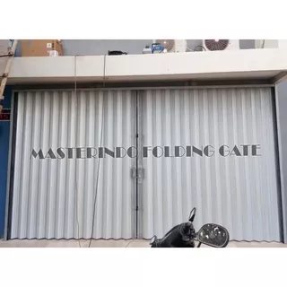 folding gate, rolling door, harmonika, kusen alumunium, kaca (PRE ORDER)