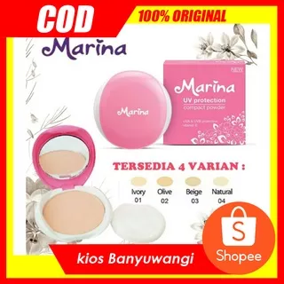 MARINA COMPACT POWDER UV PROTECTION BEDAK PADAT BY MARINA UV COMPACT  12GR POWDER BEDAK PADAT MARINA