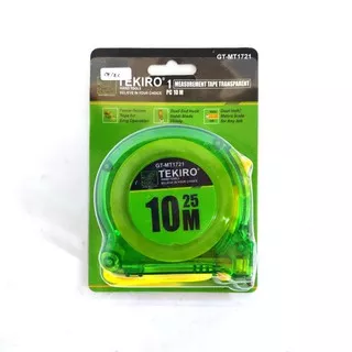 Meteran Tekiro 10 Meter Transparan Bening / Measurement Tape - TEKIRO