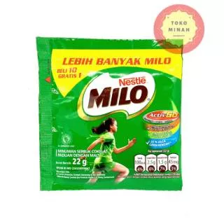 TokoMinah Milo Susu Bubuk Coklat Minuman Serbuk Cokelat 1 Renceng( 10 sachet )