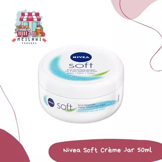 Nivea Soft Creme Jar 50ml | Face Body Lotion Cream | Krim Pelembab