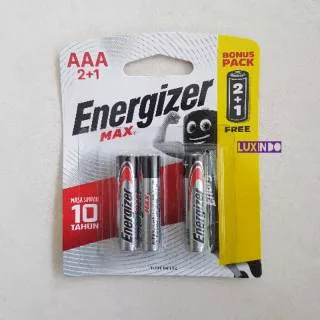 Baterai Energizer Max AAA isi 3 pcs 1.5V