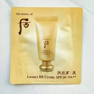 History of whoo luxury bb cream spf 20/pa++