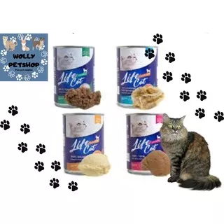 Makanan Kucing Wet Food merk Life Cat Kaleng 400gr Adult