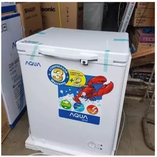 AQUA Chest Freezer Box Freezer 100 Liter AQF 100