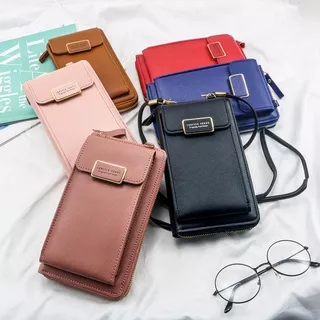 TAS KULIT WANITA DOMPET HP SLEMPANG PANJANG | TAS SELEMPANG DOMPET HP MONICA