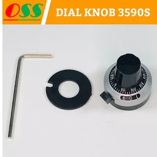 DIAL KNOB ANGKA LINEAR SCALE KHUSUS BOURNS 3590S RV24 POTENSIO TUTUP