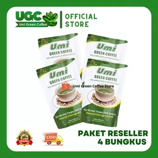 4Pcs Umi Green Coffee Pelangsing Original By Distributor Resmi Umi Green Coffee