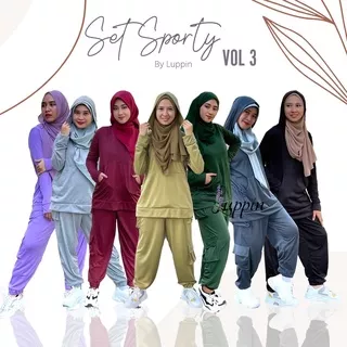 Set Sporty Hijab by Luppin vol 3