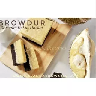 [Lavanda brownies] brownies durian browdur bronis duren