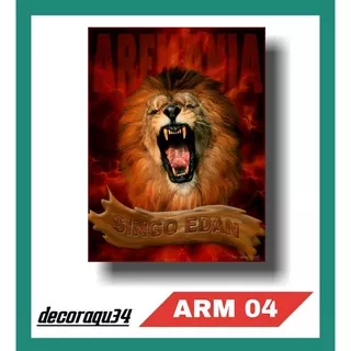 Hiasan dinding Arema Singo Edan | wall decor Arema Singo Edan ukuran 30x20