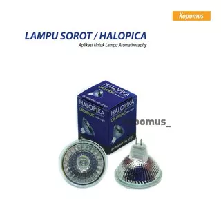 Lampu Halogen Halopica 20w 50w Watt Kuning MR16 Dichroic 20 watt 50 watt lampu aromatherapy halopika