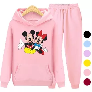 Sweater Hoodie anak setelan / sweater hoodie anak dan remaja MICKEY MOUSE sweater hoodie anak set / jaket abg hoodie / sweter hoodie anak / setelan sweater hoodie anak