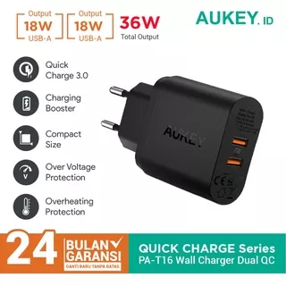 Charger Aukey PA-T16 2 Ports 36W QC 3.0 - 500076