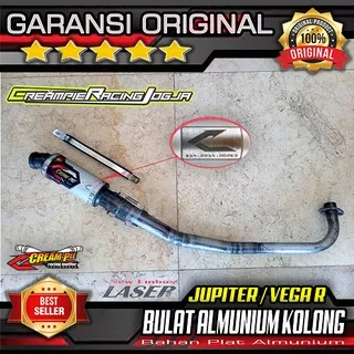 Knalpot Creampie Jupiter Z, Vega R, Vega New, Crypton,Astrea Grand, C70, Supra X 100, Supra R & RR, Supra Fit, Revo 100,Shogun Lama, Shogun R, Shogun 125, Smash tipe BULAT PLAT ALMUNIUM KOLONG