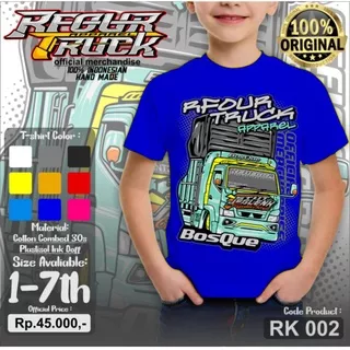 Baju Truk Mania Truk Oleng Kaos Anak Gambar Truck