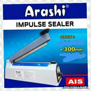 ALAT PRES PLASTIK 30cm | IMPULSE SEALER ARASHI AIS-300 | MESIN PRES | PRES | SEALER