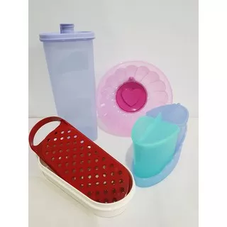 Promo Murah Asli Tupperware Cetakan Puding, Slime Line, Parutan Handy Grater, Condimate, Go Flex