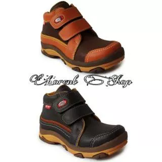 Sepatu Boots Anak Laki Laki Semi Kulit / Sapatu Safety Anak / Sepatu anak Formal
