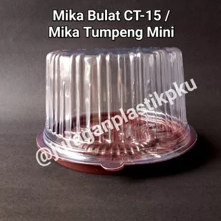 Mika Plastik Bulat CT-15 Tumpeng Mini / Kue Bolu Tart Full Month isi 10pcs/pack CT 15 CT15