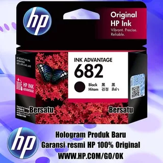 HP 682 Ink Cartridge Original Black Tinta 682 Black 3YM77AA HP 1216, 2335, 2336, 2337, 2338, 2775