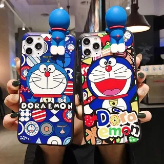 VIVO Y21 Y21S Y33S Y20 Y20S Y12 Y12S Y12i Y15 Y17 Y50 Y30 Y30i Y1S Y91C Y91 Y93 Y95 Y81Y71 Y55 Y55S S1 V20 V19 V17 V15 Pro V11 V9 V5 V5S Lite 3D Cartoon Doraemon Soft Case With Doraemon Doll