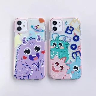 Casing iPhone soft Case IPhone TPU Motif Kartun drop-resistant Untuk iphone 12 11 Pro MAX 6 7 8 Plus X XS MAX XR