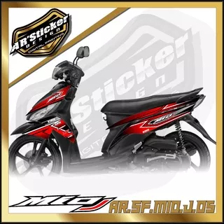 MIO STICKER STRIPING MIO J - STIKER MOTOR YAMAHA MIO J LIST VARIASI HOLOGRAM AR 05