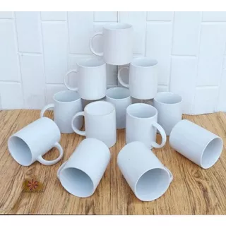 Mug  Keramik Polos putih / Mug Souvenir Putih Polos / mug Polos souvenir / Mug Polos Murah / mug costum murah