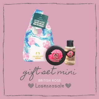 TBS The Body Shop ORIGINAL 100% - Gift Set Mini British Rose (Shower Gel & Body Butter)