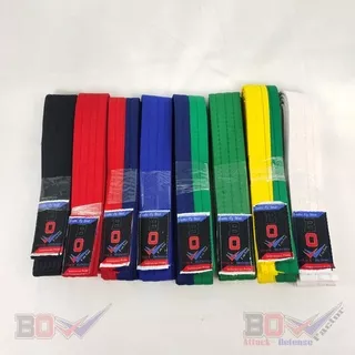 sabuk Taekwondo belt bow hitam putih black red white yellow blue green merah kuning biru hijau