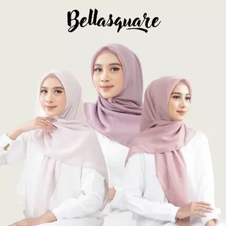 HIJAB / KERUDUNG /JILBAB / BELLA SQUARE / BELLASUARE / POLLYCOTTON / DOUBLE HYCOUNT 40 PILIHAN WARNA