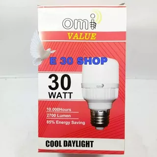 Bohlam Lampu LED Capsule omi Value 30 Watt Cahaya Putih