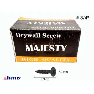 50pcs sekrup gypsum #6 x 3/4” majesty skrup gypsum drywall screw