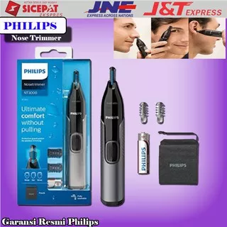 Philips Nose Trimmer NT3650/16 Alat cukur NT3650 Pencukur Bulu Hidung, telinga, alis BL414