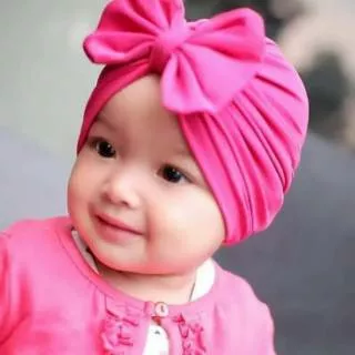 Turban Anak Bayi Pita Polos 0-3 tahun - Bandana Bayi Perempuan - Ciput Bayi