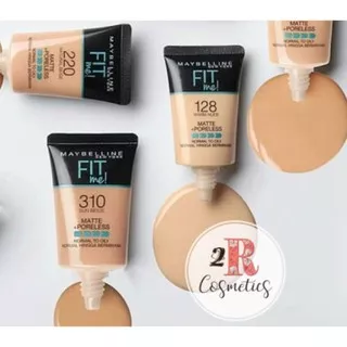 PROMO!!! ORIGINAL Maybelline Fit Me Foundation Matte Poreless Liquid Normal Tube 18ML