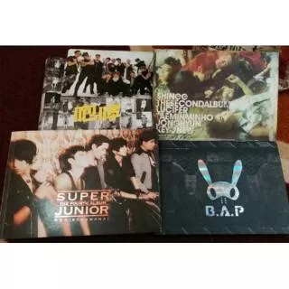 K-Pop Albums (EXO Growl, BAP Warrior, SHINee Lucifer, Super Junior Bonamana)