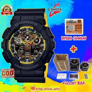 Jam Tangan Pria Casio G-Shock GA100 Ori Bm,G shock Original Pria Gshok G sock Sport Anti Air Keren