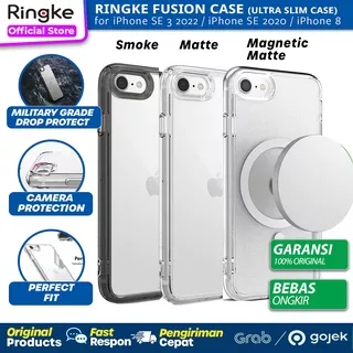 Original Case iPhone SE 2022 SE 3 SE 2 2020 Ringke Fusion Soft Casing Anti Crack Cover