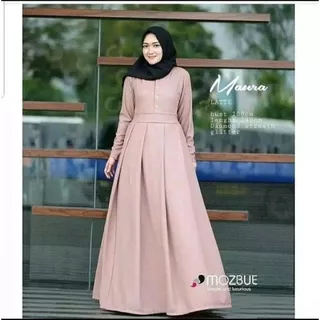 Gamis wanita terbaru 2021 kondangan murah dewasa busui gamis polos terbaru viral buming hits buming 2021 fit to L busui friendly Maura gamis dress abu tua,navy,merah,hitam,coklat murah dress gamis zoe hitam maroon kuning navy pink