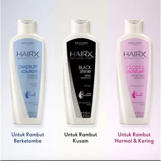 Hair X Advanced Care Gloss & Moisture Hydrating / Dandruff Solution / Brilliant Black Shine Shampoo