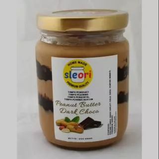Sleori - Homemade Peanut Butter Dark Choco Jam | Selai Kacang Coklat Hitam 250 Gram