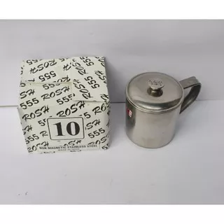 Mug Gelas Cangkir Non Magnetic Stainless Steel 10 Cm - Rosh 555 10cm
